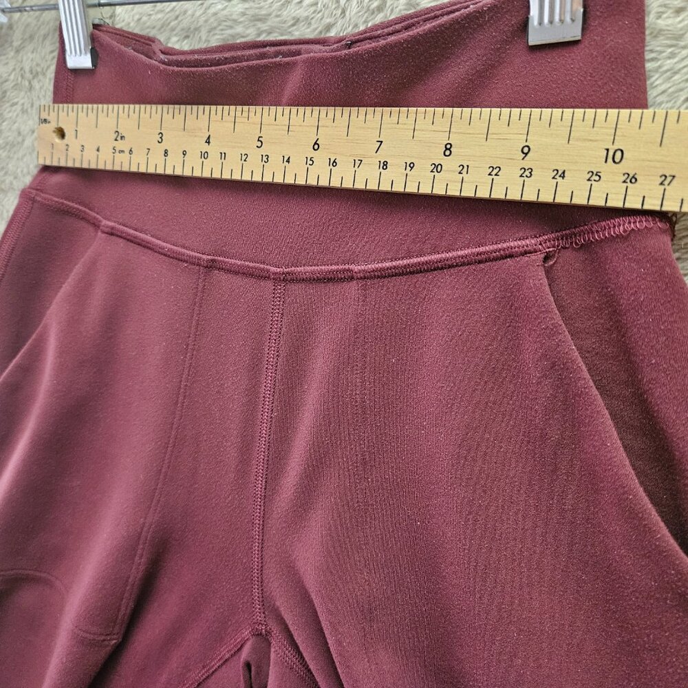 Lululemon Align High-Rise Joggers Leggings Women's Size 0 Burgundy Pants - Picture 8 of 9